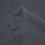 DWCN Dark Grey Sheer Curtains Semi Transparent Voile Rod Pocket Curtains - Image 5