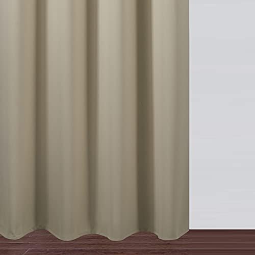 LEMOMO Beige Thermal Blackout Curtains/52 x 72 Inch/Set of 2 Panels Room - Image 9