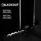 DWCN Blackout Curtains Room Darkening Thermal Insulated Bedroom Curtains Window - Image 3