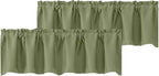 Chyhomenyc Blackout Valances for Windows, Short Window Valance Curtains for by Chyhomenyc