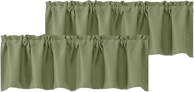 Chyhomenyc Blackout Valances for Windows, Short Window Valance Curtains for by Chyhomenyc