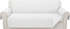 Reversible 4 Seater Sofa Cover 91 Inch Large Couch Cover Furniture by LuxshareHome