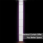 LEMOMO Blackout Curtains 52 x 90 Inch Long Purple Curtains Set of 2 Panels Room - Image 3