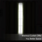 LEMOMO Blackout Curtains 66 x 72 Inch Long Sage Green Curtains Set of 2 Panels - Image 3