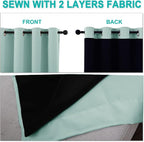 NICETOWN Full Shading Curtains for Windows, Super Heavy-Duty Black Lined - Image 4