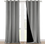 NICETOWN Full Shading Curtains 90 inches Long 2 Panels Set by NICETOWN