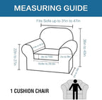 H.VERSAILTEX Stretch Chair Slipcovers 2 Pieces Armchair Cover Furniture - Image 2
