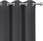 LEMOMO Dark Grey Thermal Blackout Curtains/42 x 84 Inch/Set of 2 Panels Room - Image 6
