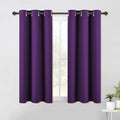 NICETOWN Royal Purple Blackout Curtain Panels 48 inch Long Set of 2 by NICETOWN