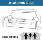 H.VERSAILTEX Modern Velvet Plush 4 Piece High Stretch Sofa Slipcover Sofa Cover - Image 2