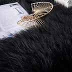 EasyJoy Ultra Soft Fluffy Shaggy Area Rug Faux Fur Rug Chair Cover Seat Pad - Image 8