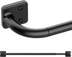 UIOSANRT Curtain Rods for Windows 66 to 120 Inch, 5/8" Diameter Black Ceiling by UIOSANRT