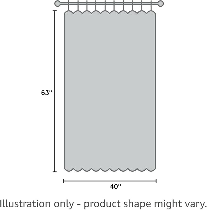 Aiyufeng Chocolate Sheer Curtains 63 Inches Long 2 Panels, Solid Voile Top Dual - Image 9