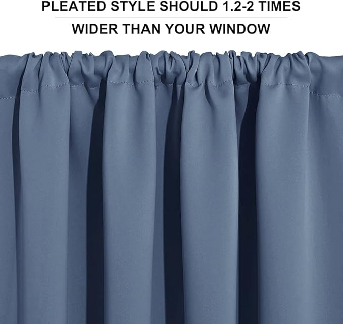 RYB HOME Cafe Blackout Curtains 24 inch Length, RV Curtains - Image 5