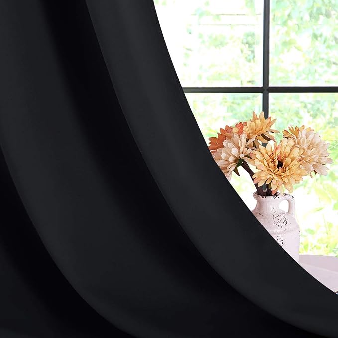 NICETOWN Blackout Draperies Window Curtain Panels, 42 inches by 80 inches - Image 6