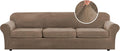 H.VERSAILTEX Modern Velvet Plush 4 Piece High Stretch Sofa Slipcover Furniture by HVERSAILTEX