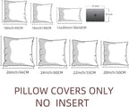 Fancy Homi 4 Packs Grey Decorative Throw Pillow Covers 22x22 Inch - Image 8