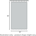 MIULEE Dusty Blue Linen Curtains 96 Inch Long 2 Panels - Image 8