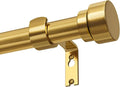 Lootkell Gold Curtain Rods for Windows 66 to 120 Adjustable Modern Curtain Rod by Unknown