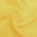 SpaceDresser Yellow Sheer Curtains 4 Panels Rod Pocket Semi-Sheer Curtain 108 - Image 5