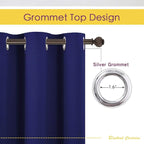NICETOWN Bedroom Curtains Blackout Drapery Panels, 2 Panels, 70 x 108 inches - Image 2