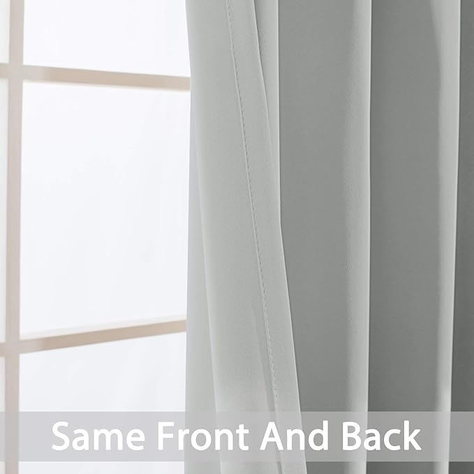 Yakamok Room Darkening Grommet Window Drapes Thermal Insulated Light Blocking - Image 6