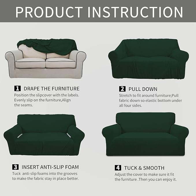 Easy-Going Stretch Chair Sofa Slipcover 1-Piece Couch Sofa Cover Furniture - Image 7