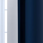 Yakamok Blue and Greyish White Ombre Curtains, Room Darkening Gradient Color - Image 4