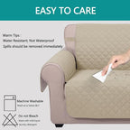 U-NICE HOME Loveseat Sofa Cover Reversible Couch Cover - Image 5