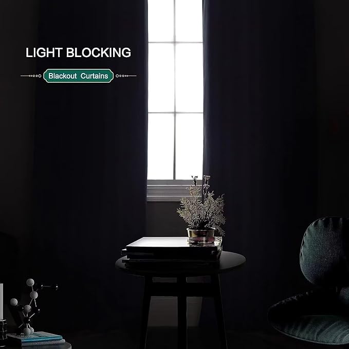 Joydeco Blackout Curtains for Bedroom 84 inch Long 2 Panels, Thermal Insulated - Image 4