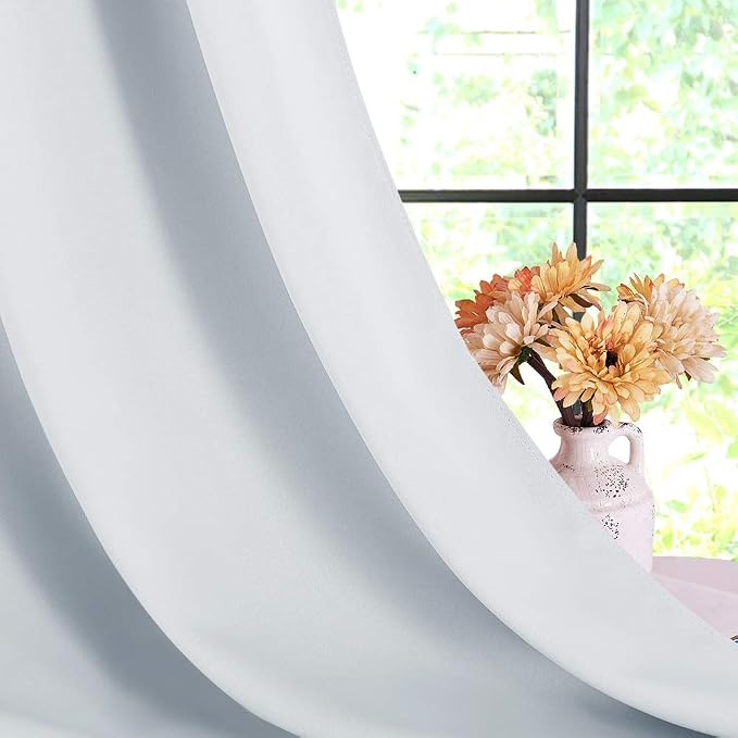 NICETOWN Room Darkening Draperies Curtains Panels, Window Treatment Thermal - Image 5