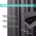 NICETOWN Grey Full Shade Curtain Panels, Pair of Energy Smart & Noise Blocking - Image 6
