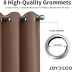 Joydeco Blackout Curtains 72 Inch Length 2 Panels Set, Thermal Insulated Long - Image 5