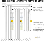 MIULEE Lilac Blackout Curtains for Bedroom Living Room 45 Inches Long 2 Panels - Image 7