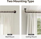 Zeerobee Curtain Rods for Windows 120 to 240, 1 Inch Industrial Wrap Around - Image 5