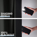 SimpleHome Black Ombre 100% Blackout Curtains - Image 5