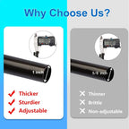 Byondeth Curtain Rods for Windows 16 to 120 Inches Adjustable Length 1 Inch - Image 5