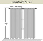 Simplebrand Ava Stone Blue Blackout Curtains - Image 9