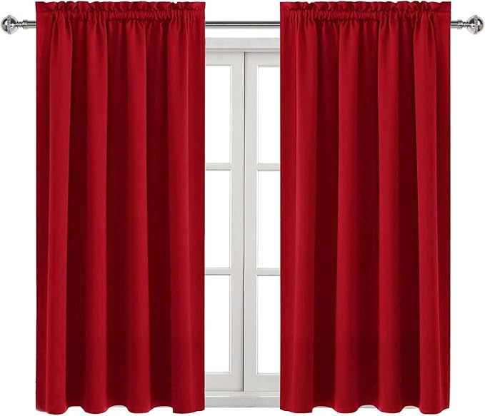 DWCN Christmas Blackout Curtains Thermal Insulated Energy Saving Bedroom and - Image 9