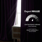 MIULEE Purple Velvet Curtains 84 inches - Image 5