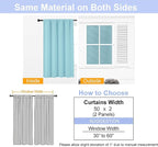Simplebrand Aqua Blackout Curtains - Image 8