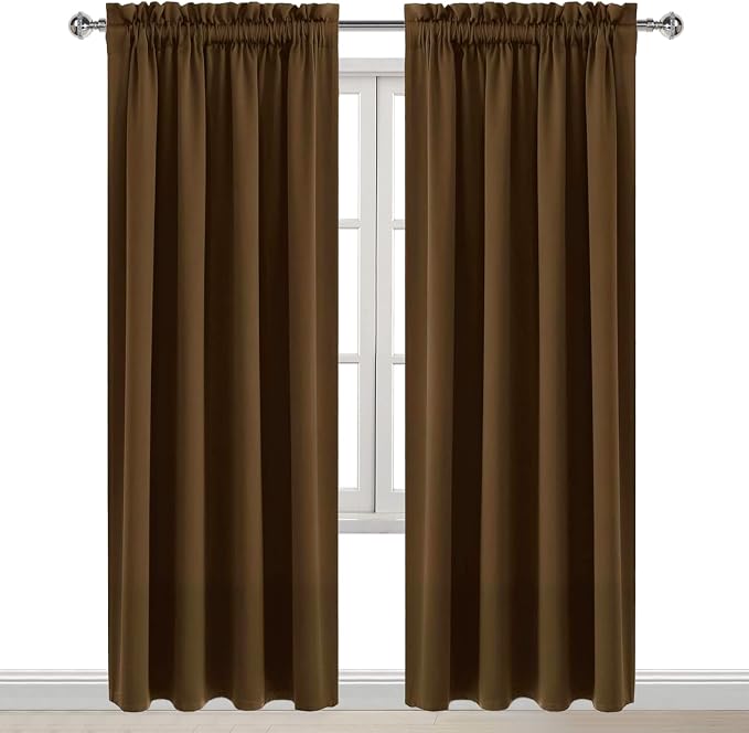 DWCN Blackout Curtains Room Darkening Thermal Insulated Bedroom Curtains Window - Image 9