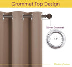 NICETOWN Window Draperies Blackout Curtain Panels, 1 Pair, 42 by 80 inches - Image 3