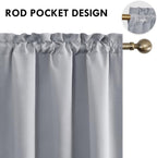 DWCN Blackout Curtains Room Darkening Thermal Insulated Bedroom Curtains Window - Image 4