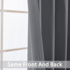 Yakamok Blackout Curtains Room Darkening Thermal Insulated Window Panels - Image 4