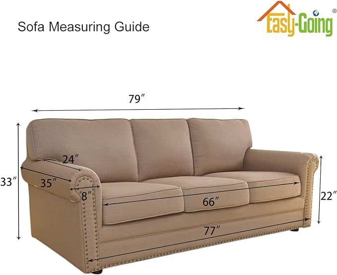 Easy-Going Stretch Sofa Slipcover 1-Piece Sofa Cover Furniture Protector Couch - Image 7