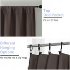 Simplebrand Ava Chocolate Blackout Curtains - Image 4