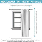 RYB HOME Curtains for Bedroom Living Room 63 inches Long, Thermal Insulated - Image 7