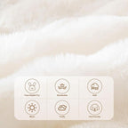 HANDONTIME White Armchair Slipcovers Dog Couch Cover Rabbit Plush Armchair - Image 2