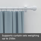 GXOACKJ Curtain Rods for windows 32-48 inch, 5/8 inch Decorative White Splicing - Image 2